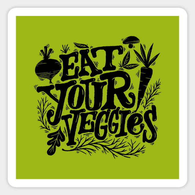 eat your veggies Sticker by MatthewTaylorWilson